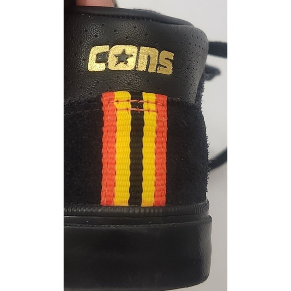 Converse Louie Lopez Pro Mid Shoes Suede Leather Black Men Sz 5 Skate Sneakers - Picture 11 of 13